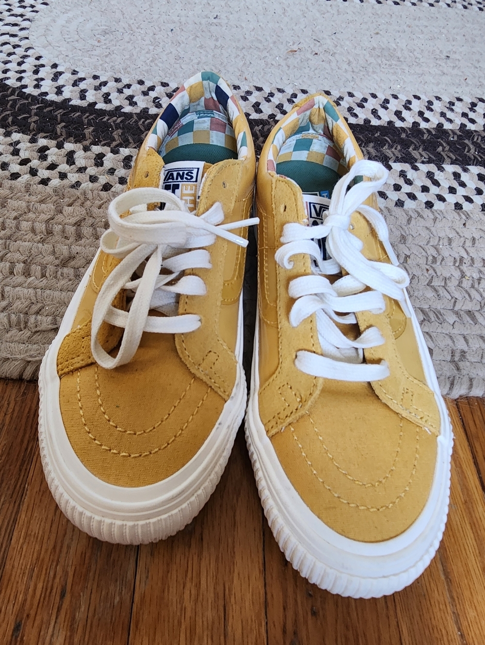 Vans Karina Rozunko Mustard Yellow Suede Low-Top Sneakers